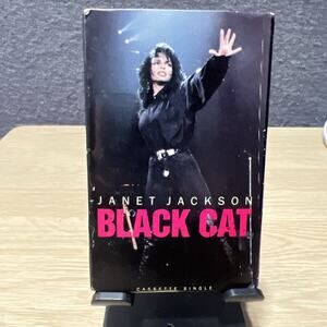 Janet Jackson Black Cat Cassette Single Tape Sealed NEW Original 75021-1477 4